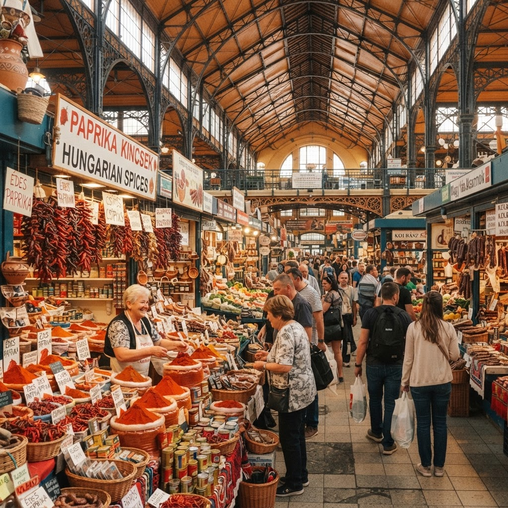 Budapesti Nagyvásárcsarnok belső tere